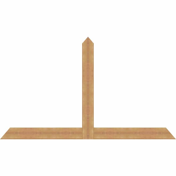 Ekena Millwork Portland Timber Gable Bracket, Western Red Cedar, 84"W x 49"H x 1 1/2"D x 5 1/2"F, 14/12 Pitch GBW084X49X0206POR00SWR - main